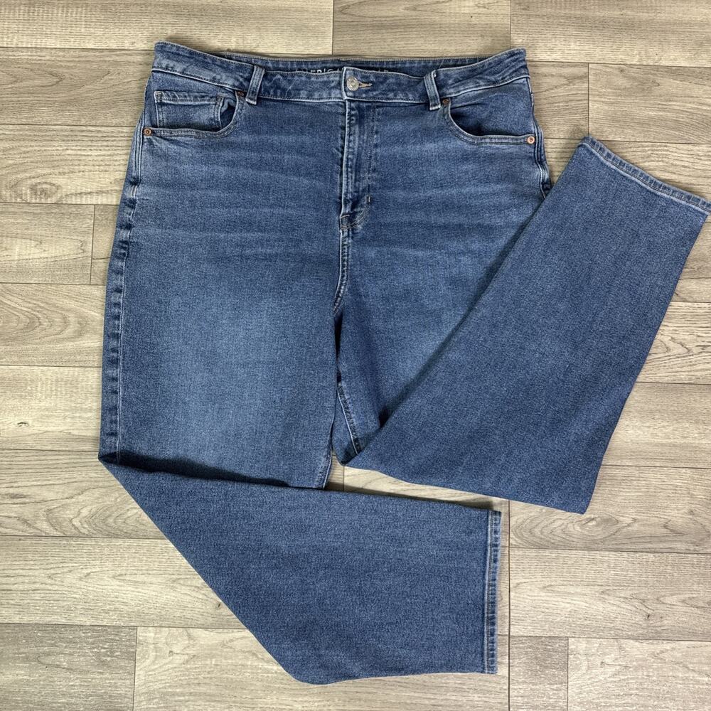 American Eagle Outfitters Dark Blue Straight Leg Jeans